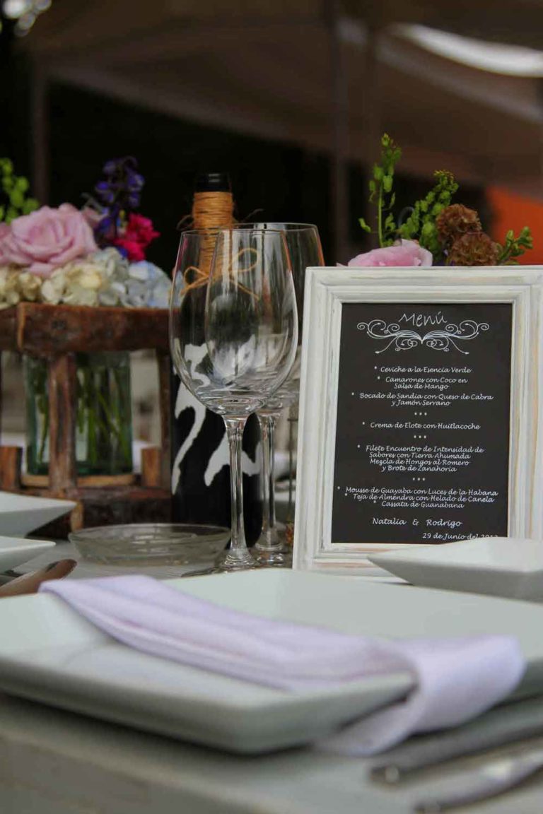 Menú de banquete